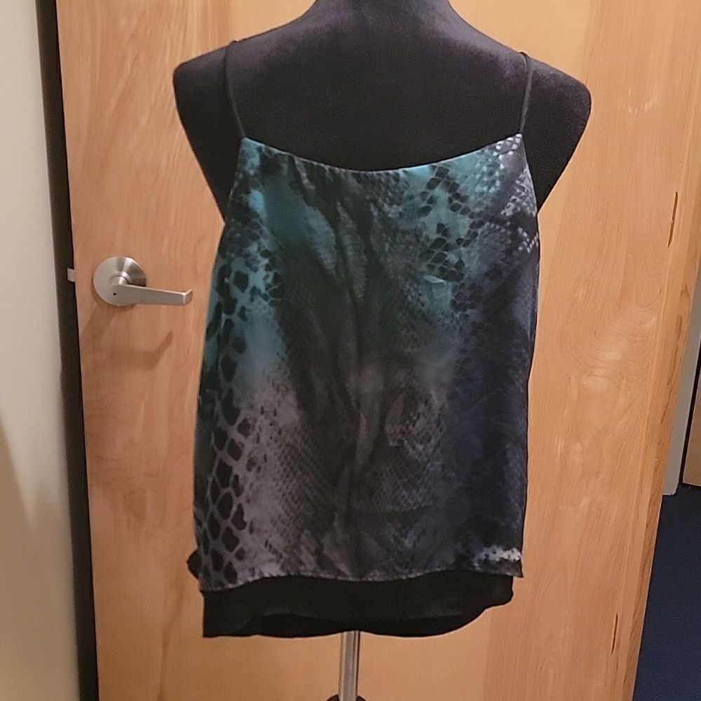 Three Eighty Two Snakeskin Print String Tank Large - image 2